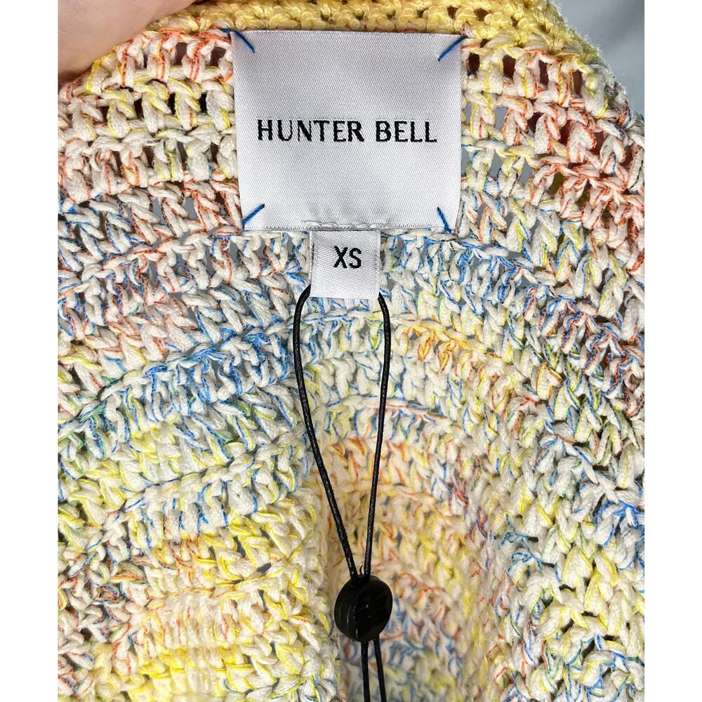 HUNTER BELL Sz XS Guiliana Striped Cotton Knit Cardigan Sweater NEW - Picture 3 of 13